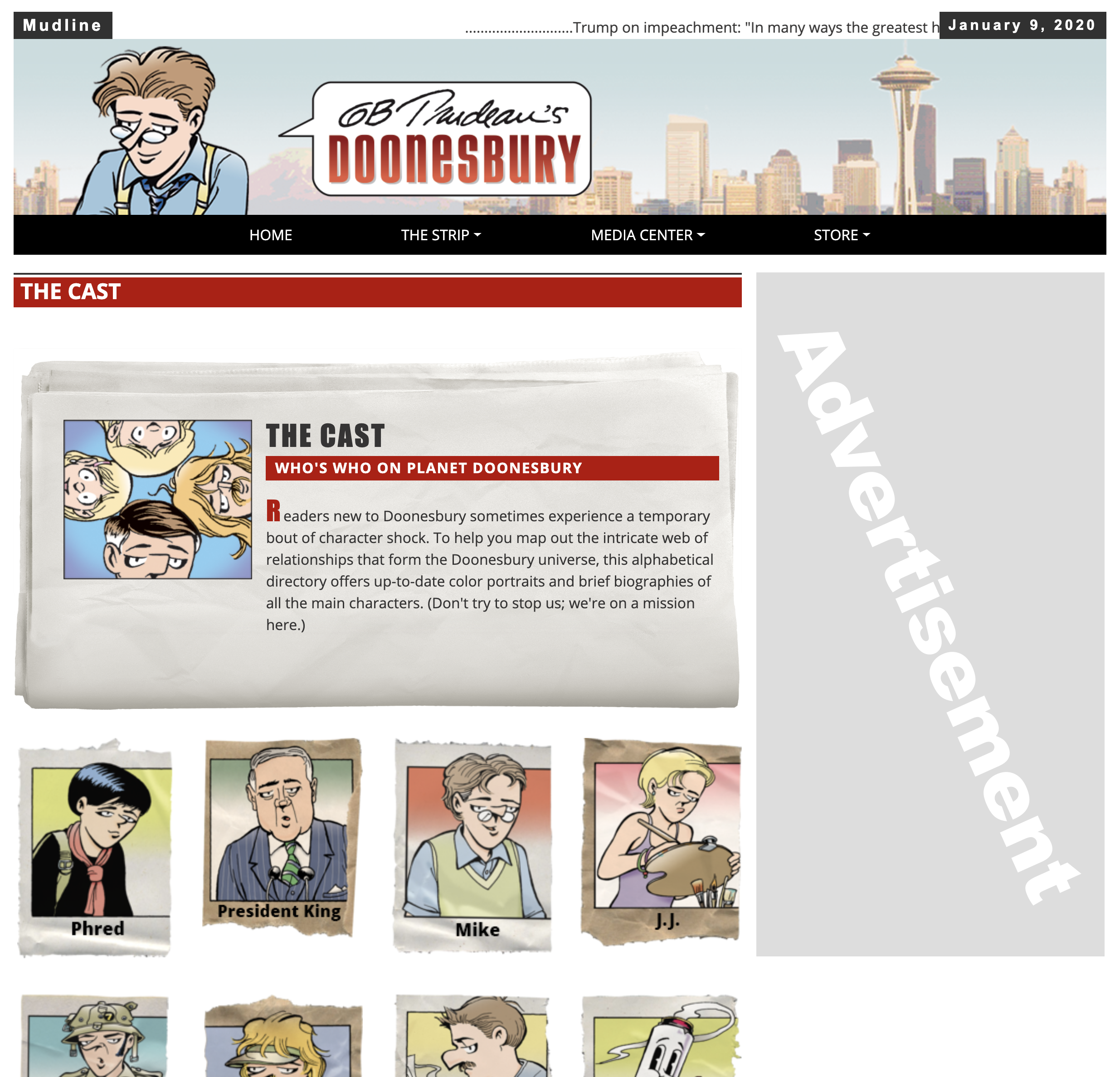 Doonesbury — Cast